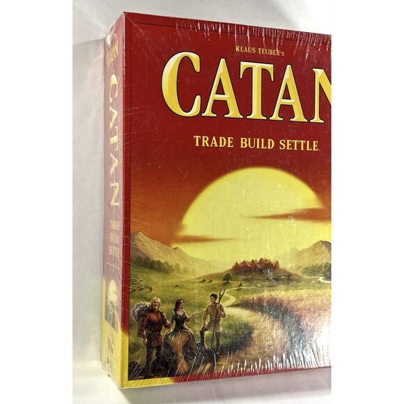 Klaus Teuber's Catan Trade Build Settle Board Game New Factory Sealed - Picture 3 of 9